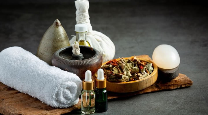 massagem de aromaterapia